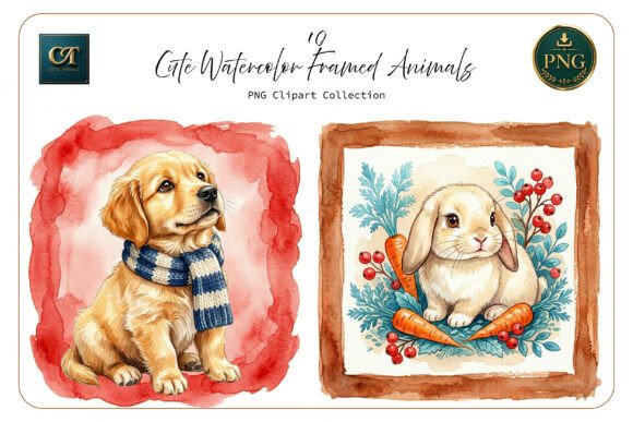 Download Watercolor Animals Framed Art - Framed art Collection