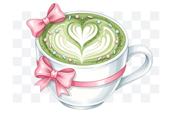 Download Coquette Matcha Latte Art PNG Clipart - Latte art png Collection