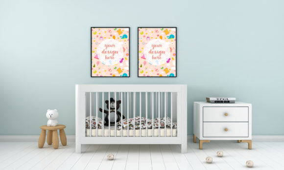 Download Minimalist Kids Bedroom Empty Frames - Premium Resources