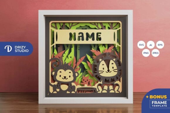 Download Kids Bedroom Sign Animal 3D Layered - Kids bedroom Collection