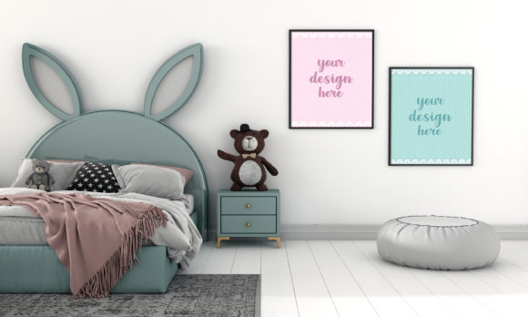 Download Minimalist Kids Bedroom Empty Frames - Premium Bundle